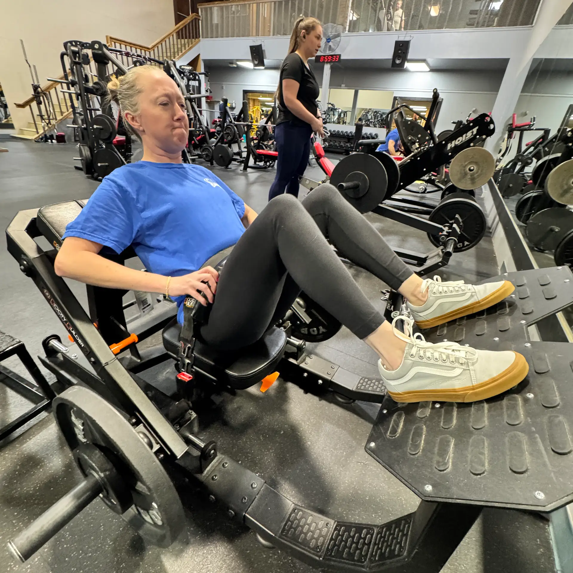 A variety of weight machines available for members of all fitness levels are located in three weight rooms