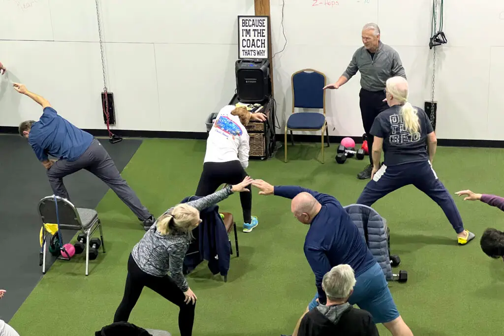 Senior Fit group fitness classes are held in the Alloy Training Center for all ages